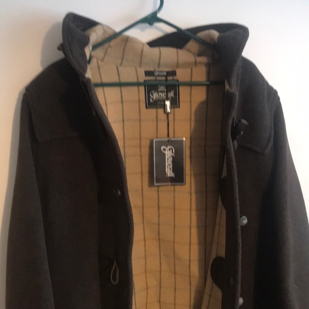 Gloverall Men's Charcoal Pea Coat